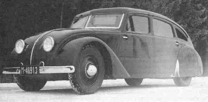 T 77 se šípovým čelním sklem (1934)